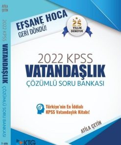 2022 Kpss Vatandaşlık Çözümlü Soru Bankası Kitabı