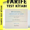 Tarife Test Kitabı